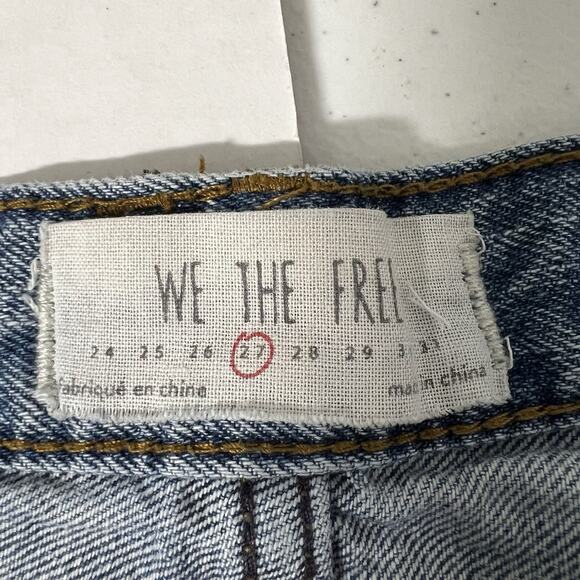 We The Free Womens Y2K Micro Mini Shorts Size 27 Denim Button Fly Festival - Picture 4 of 9